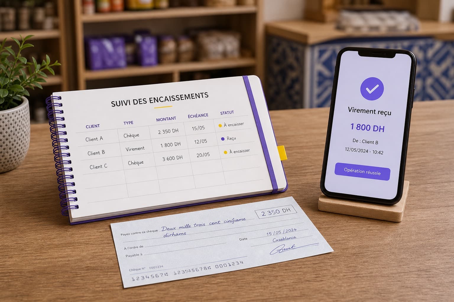 Chèques et virements à encaisser : éviter les oublis
